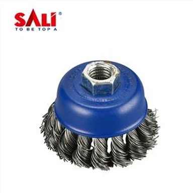 중국 공장 가격 높은 인장 탄소 트위스트 와이어 휠 브러시 Mpa 인증서